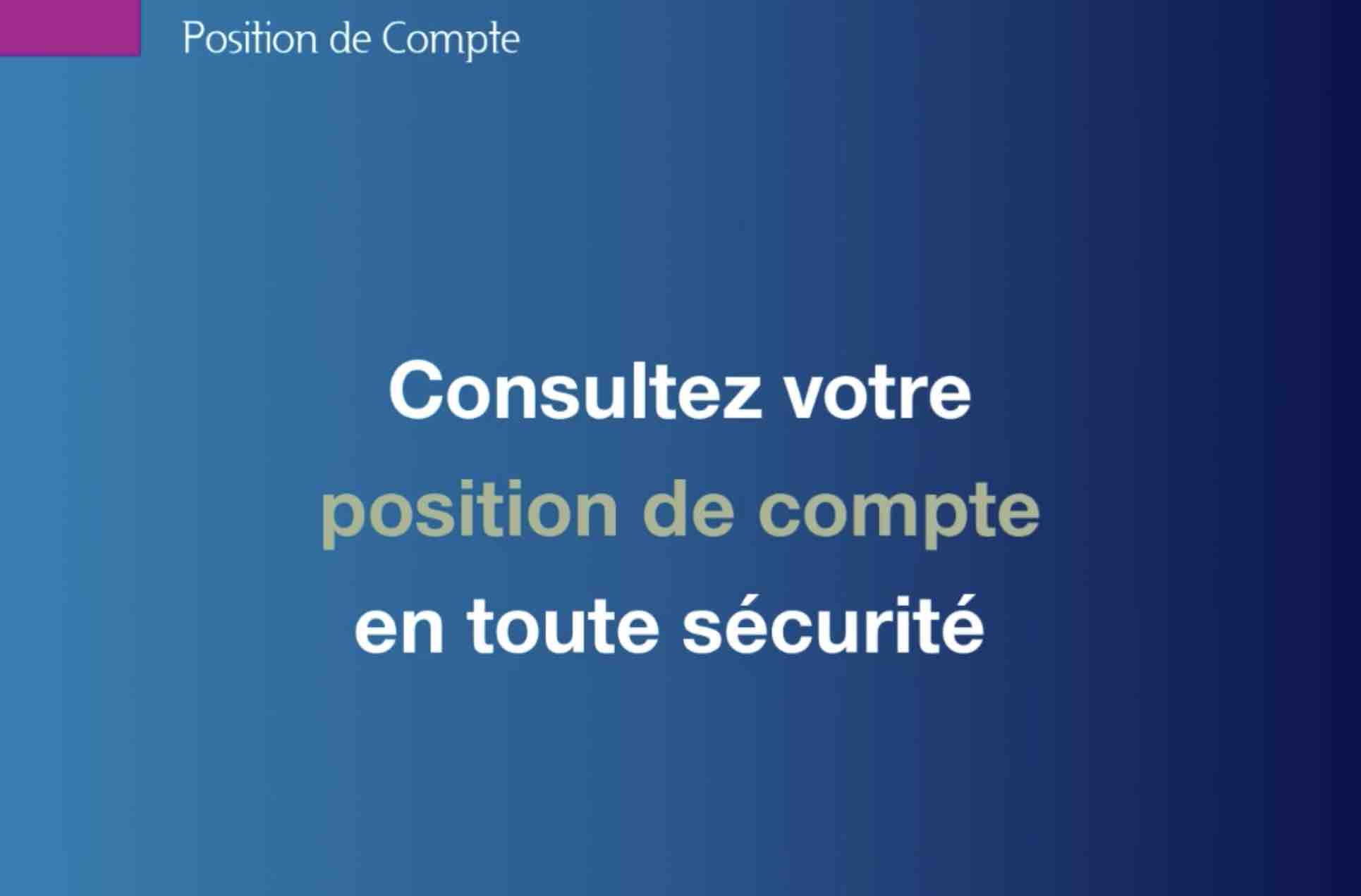 Comment consulter votre position de compte sur BGFIBankMobile ?